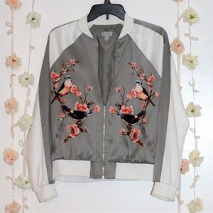 Floral Bomber Jacket